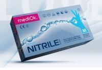 Перчатки смотровые нитриловые неопудренные NITRILE OPTIMA голубые ХL 50/1000 Перчатки смотровые нитриловые неопудренные NITRILE OPTIMA голубые ХL 50/1000