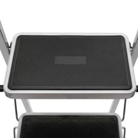 Стремянка стальная КЛАСС ПЛЮС, 3 ШИРОКИЕ СТУПЕНИ 20х30 см, верхняя площадка 69 см, до 120