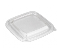 Крышка для контейнера ПЭТ СпК-1616К (160х160х13,8) Кубик прозрачная ПолиЭр 75/450 