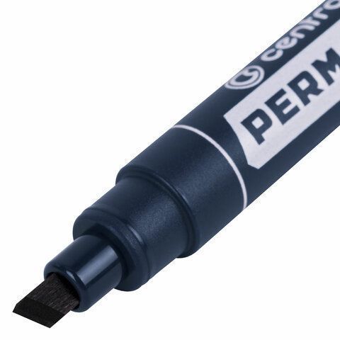 Маркер перманентный черный 2-5мм скошенный наконечник CENTROPEN 1/10/200