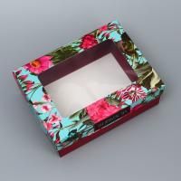 Подарочная коробка с окном 16х12х5см Ты лучшая 1/5/375