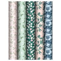 Бумага подарочная глянц 70х100см 80 г/м2 ассорти 5шт Meadow MESHU 1/50