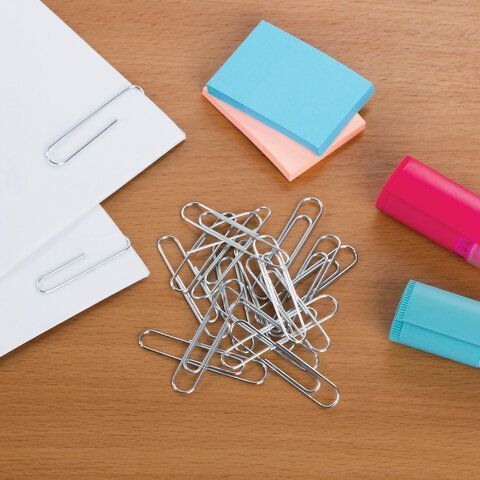 Скрепки 50мм 100шт металлические STAFF EVERYDAY 1/8/80 (Клиент)