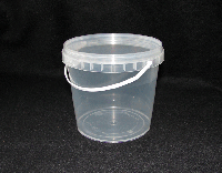 Ведро пищевое прозрачное 1,0л 200/200 