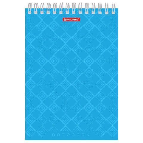 Блокнот 60л А5 145х205мм клетка спираль картон жесткая подложка BRAUBERG Классика 1/4/64 Блокнот 60л А5 145х205мм клетка спираль картон жесткая подложка BRAUBERG Классика 1/4/64
