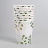 Стакан бумажный 250мл Природа 10/10