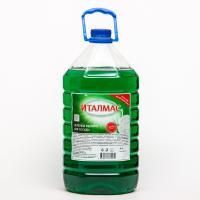 Средство жидкое для мытья посуды 4л Зеленое яблоко Италмас 1/4