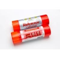 Мешок для мусора 35л рулон ПСД (50х60)-18 с завязками красные НАДЕЖНЫЕ 10,66г Ромашка (15шт) 1/30