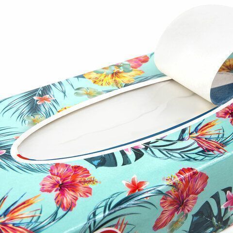 Салфетки косметические 2-сл в короб 20х20см (100шт) в картонном боксе Лайма 1/35 (клиент)