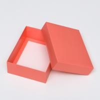 Коробка без окна 165х125х52мм картонная розовая 1/550