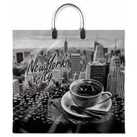 Пакет с пластмассовыми ручками (34х37)-80 Нью Йорк 10/100