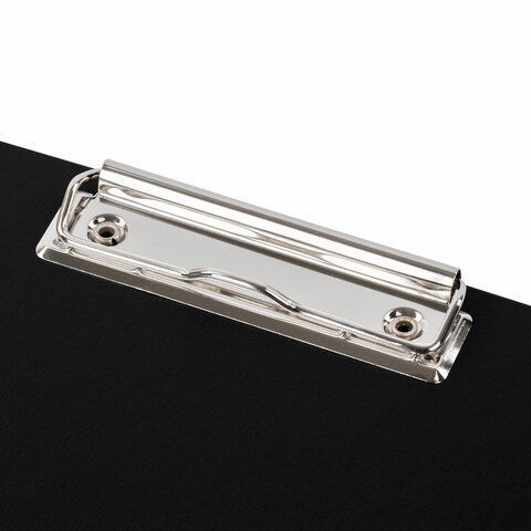 Доска-планшет с прижимом А4 22,5х31,6см картон/бумвинил черная STAFF EVERYDAY  1/45