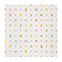 Бумага оберточная (300х300)  с печатью Счастье есть 500/2000