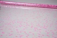 Ролик 70см х8м пленка полипропилен с рисунком Пузыри, розовый 1/10