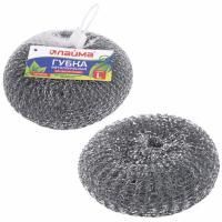 Мочалка для посуды метал. ЛАЙМА, сетчатые 60г 1/120