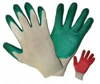 Перчатки облив одинарный (с одинарным латексным покрытием) х/б 13кл 10/300