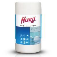 Салфетки влажные дезинфицирующие 60 шт для обработки рук и поверхностей НИКА 1/20