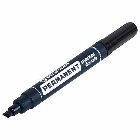 Маркер перманентный черный 2-5мм скошенный наконечник CENTROPEN 1/10/200