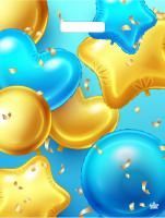 Пакет с вырубной ручкой (31х40)-30 Шарики в подарок Тико 50/1300