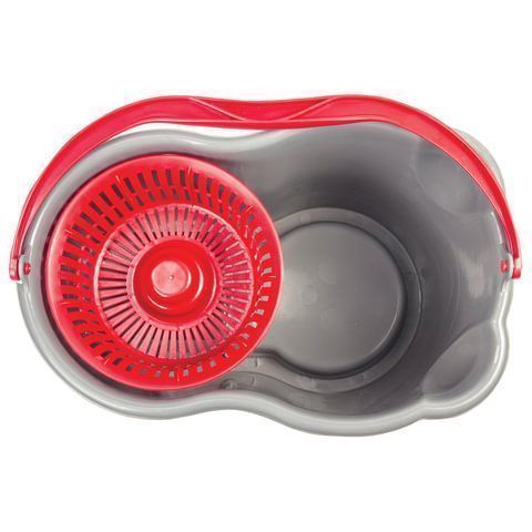 Набор для уборки ведро 14л/7л с отжимом и педалью швабра с круглой насадкой ЛАЙМА 1/4