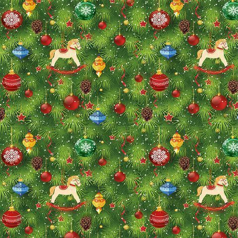 НГ Бумага упаковочная 70х100см ЗОЛОТАЯ СКАЗКА Сказочный подарок 10дизайнов 105г/м2 1/50