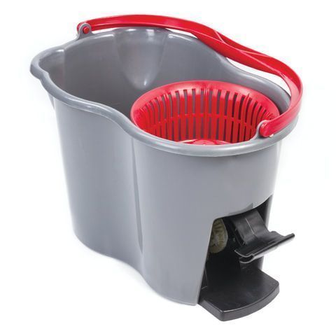 Набор для уборки ведро 14л/7л с отжимом и педалью швабра с круглой насадкой ЛАЙМА 1/4