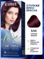 Краска крем для волос 50мл Стойкая тон 5/65 Спелая вишня ESTEL LOVE 1/1