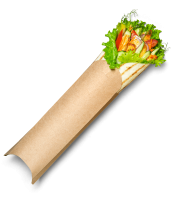 Коробка для роллов 200х70х55мм 750мл крафт OSQ PILLOW L 50/700