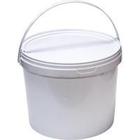 Ведро пищевое белое 11,3л с крышкой 15/15