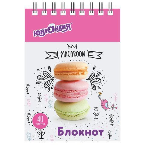 Блокнот 40л А7 75х105мм клетка гребень картон Юнландия Вкусности 1/120