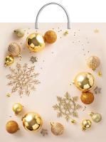 НГ Пакет с пластмассовыми ручками (40х44)-100 Новогодний блеск ТИКО 10/100