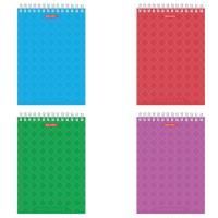 Блокнот 60л А5 145х205мм клетка спираль картон жесткая подложка BRAUBERG Классика 1/4/64