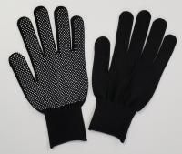 Перчатки ПВХ спец нейлон черные 10/120