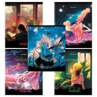 Тетрадь 48л А5 клетка обложка картон BRAUBERG Anime 1/10/100