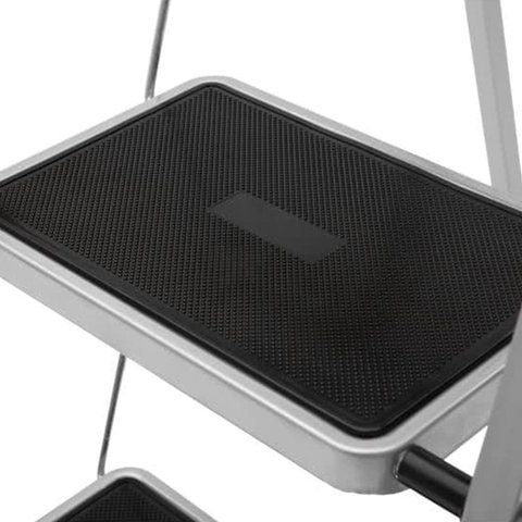 Стремянка стальная КЛАСС ПЛЮС, 3 ШИРОКИЕ СТУПЕНИ 20х30 см, верхняя площадка 69 см, до 120