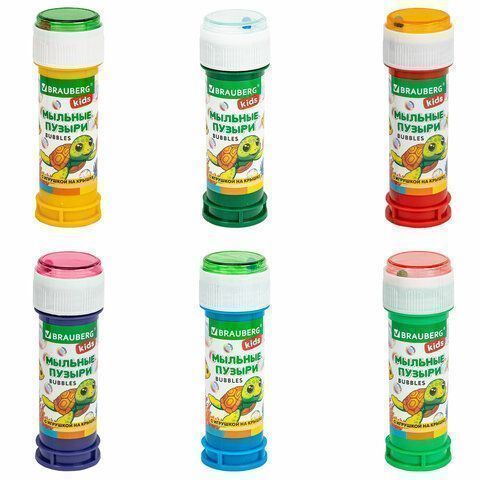 Мыльные пузыри 60мл с игрушкой BRAUBERG Kids 1/36/216