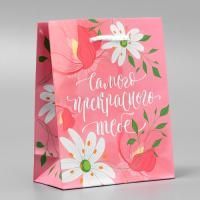 Пакет подарочный бумажный (12х15х5,5) ламинир Прекрасного тебе 1/1